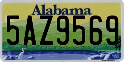 AL license plate 5AZ9569