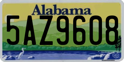AL license plate 5AZ9608