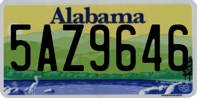 AL license plate 5AZ9646