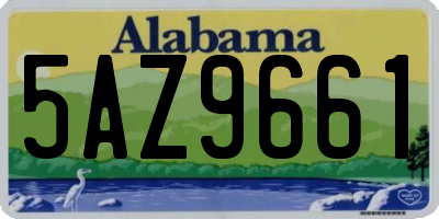 AL license plate 5AZ9661