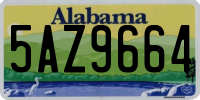 AL license plate 5AZ9664