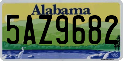 AL license plate 5AZ9682