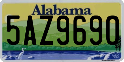 AL license plate 5AZ9690