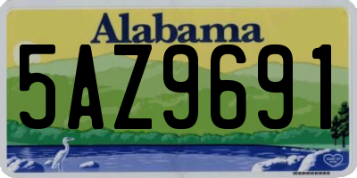 AL license plate 5AZ9691