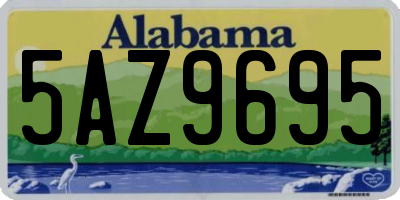 AL license plate 5AZ9695