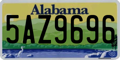 AL license plate 5AZ9696