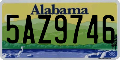 AL license plate 5AZ9746