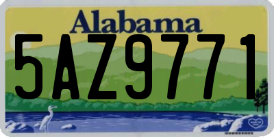 AL license plate 5AZ9771