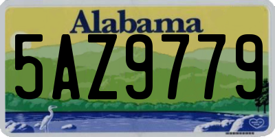 AL license plate 5AZ9779