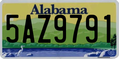 AL license plate 5AZ9791