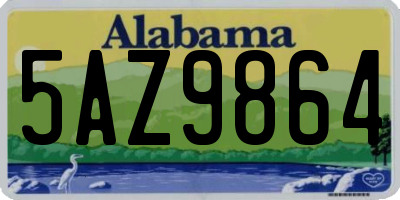 AL license plate 5AZ9864