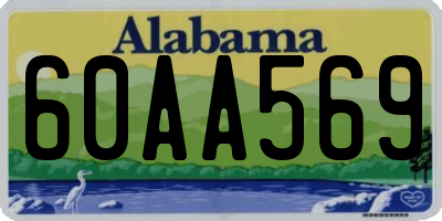 AL license plate 60AA569