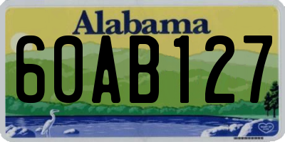 AL license plate 60AB127