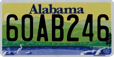AL license plate 60AB246