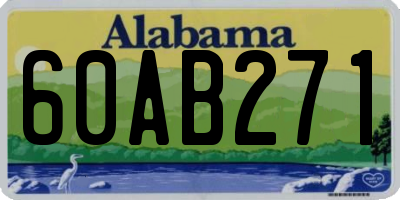 AL license plate 60AB271