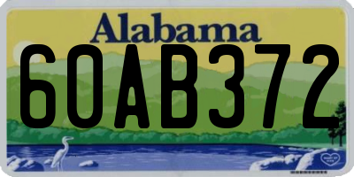 AL license plate 60AB372