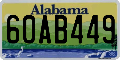 AL license plate 60AB449