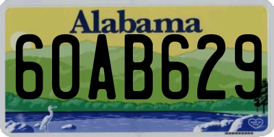AL license plate 60AB629