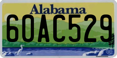AL license plate 60AC529