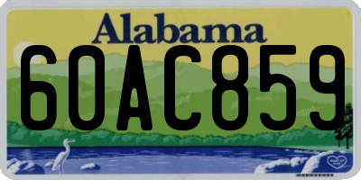 AL license plate 60AC859