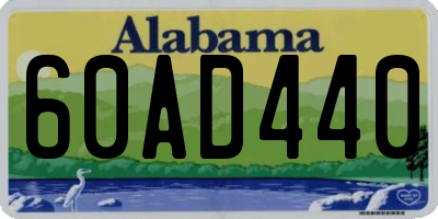 AL license plate 60AD440