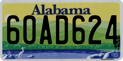 AL license plate 60AD624