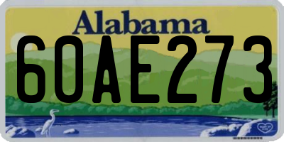 AL license plate 60AE273