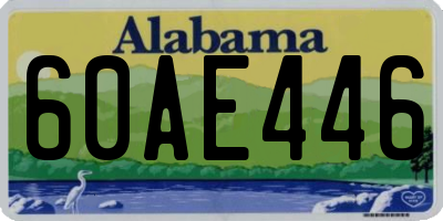 AL license plate 60AE446