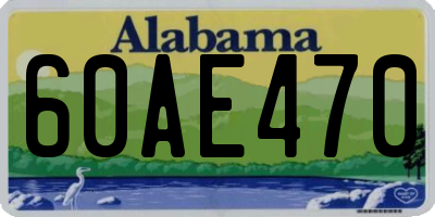 AL license plate 60AE470