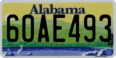 AL license plate 60AE493
