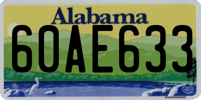 AL license plate 60AE633