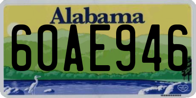 AL license plate 60AE946