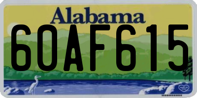 AL license plate 60AF615
