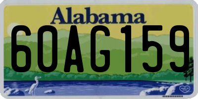 AL license plate 60AG159