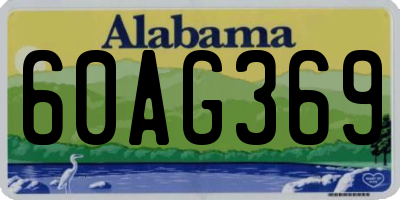 AL license plate 60AG369