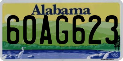 AL license plate 60AG623