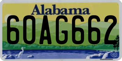 AL license plate 60AG662
