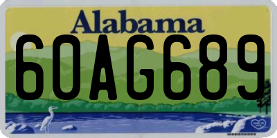 AL license plate 60AG689