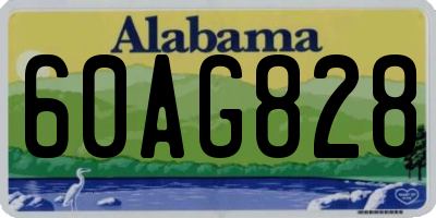 AL license plate 60AG828