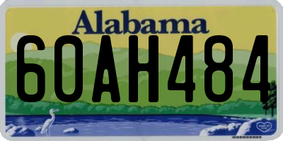 AL license plate 60AH484