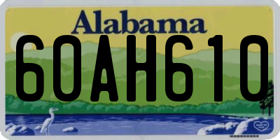 AL license plate 60AH610