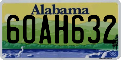 AL license plate 60AH632