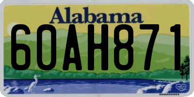 AL license plate 60AH871