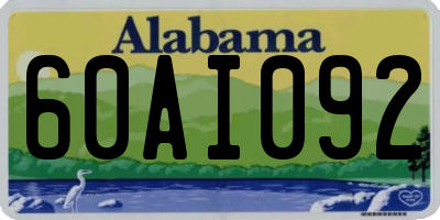 AL license plate 60AI092