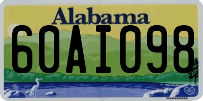 AL license plate 60AI098