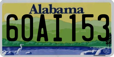 AL license plate 60AI153