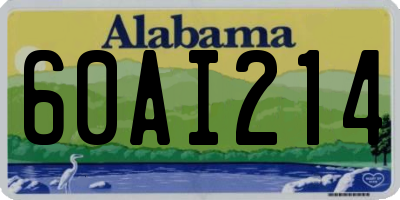 AL license plate 60AI214