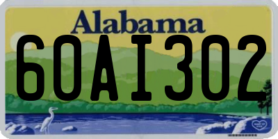 AL license plate 60AI302