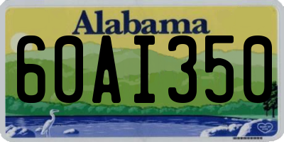 AL license plate 60AI350