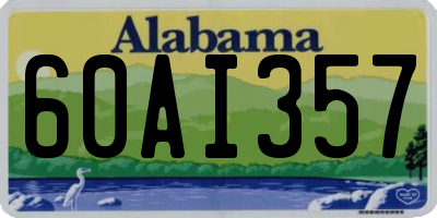 AL license plate 60AI357